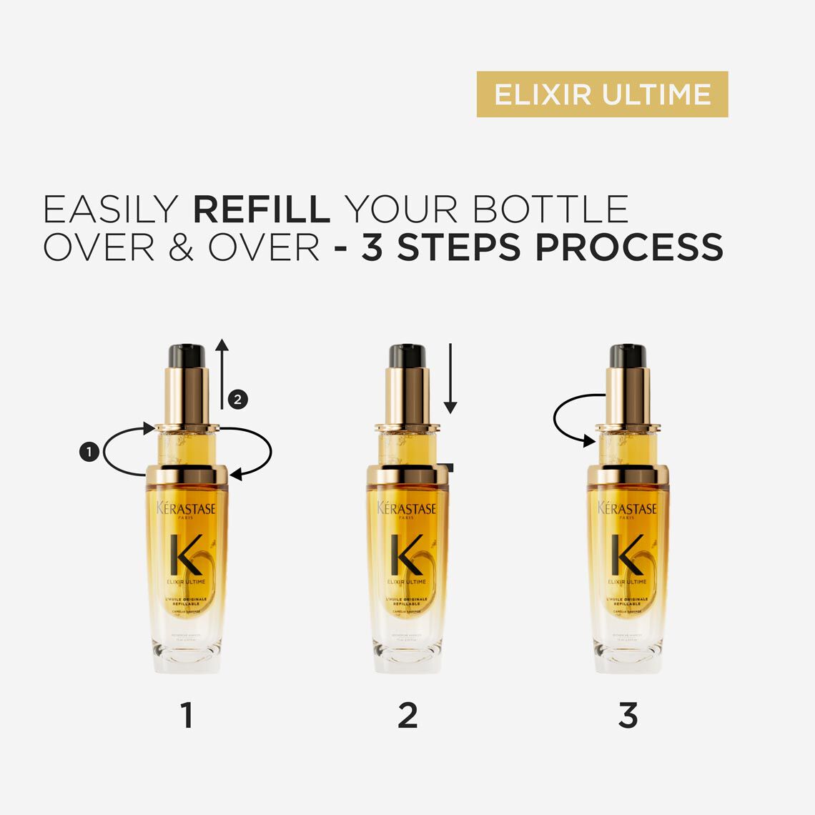 ELIXIR ULTIME HAIR OIL REFILL SET​