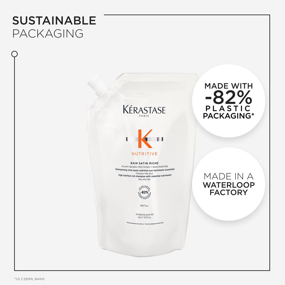 KERASTASE NUTRITIVE BAIN SATIN RICHE SHAMPOO FOR VERY DRY HAIR