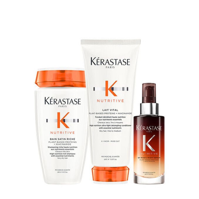 Nutritive set for dry hair, includes 8H Night Serum